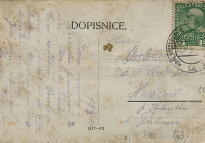 Pohlednice C.k. Invalidovna - zadní strana | © archiv Invalidovny