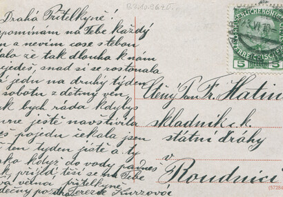 Pohlednice Karlín, zadní strana | © archiv Invalidovny